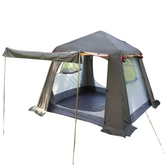Spacious Family Dome Tent – High Ceiling, Airy Porch, 4-5 Person Camping Shelter for All Seasons, Waterproof & Windproof
